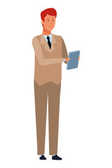 businessman avatar cartoon character