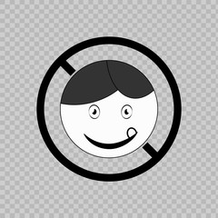 No baby sign. Vector