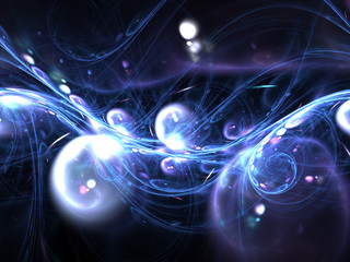 Abstract fractal water stream, digital artwork for creative graphic design