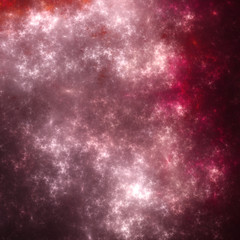 Red fractal space texture, digital artwork for creative graphic design