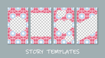 Social media story templates collection