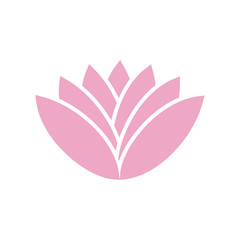 Lotos flower icon on background for graphic and web design. Simple vector sign. Internet concept symbol for website button or mobile app.