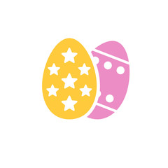 Easter egg icon on background for graphic and web design. Simple vector sign. Internet concept symbol for website button or mobile app.