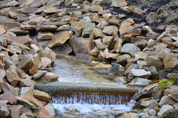 Stream in the stone mountains
