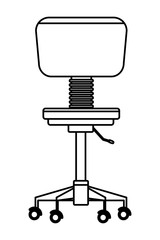 office chair icon black and white