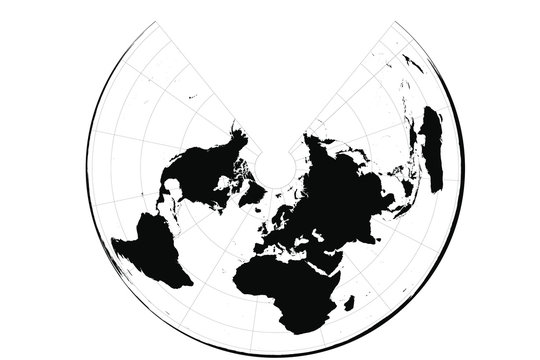 Albers Equal Area Conic projection of World