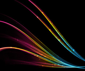 Abstract light wave futuristic background. Modern colorful flow. Art design for vector illustration.