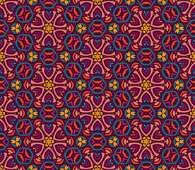 Fototapeta premium Seamless abstract background tiled vector pattern geometric