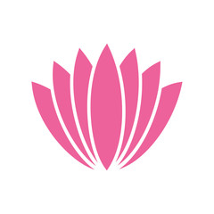 Lotos flower icon on background for graphic and web design. Simple vector sign. Internet concept symbol for website button or mobile app.