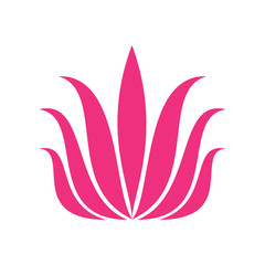 Lotos flower icon on background for graphic and web design. Simple vector sign. Internet concept symbol for website button or mobile app.