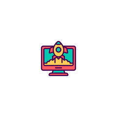 Project management icon vector design