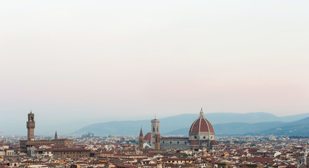 Florence view from florence piazzale square