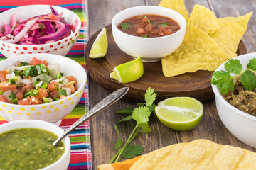 Mexican cuisine. Pork in green sauce.