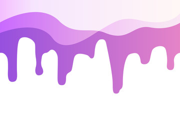 Violet paint flow down