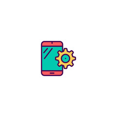 Project management icon vector design