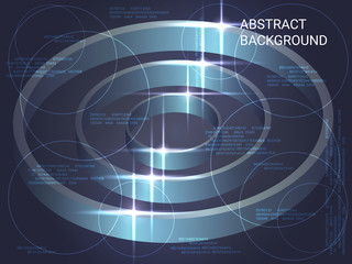 Circles metal sparkle on background.