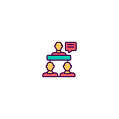 Project management icon vector design