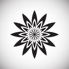 Lotos flower icon on background for graphic and web design. Simple vector sign. Internet concept symbol for website button or mobile app.