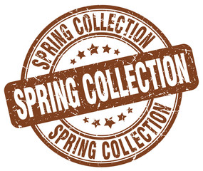 spring collection brown grunge round vintage rubber stamp