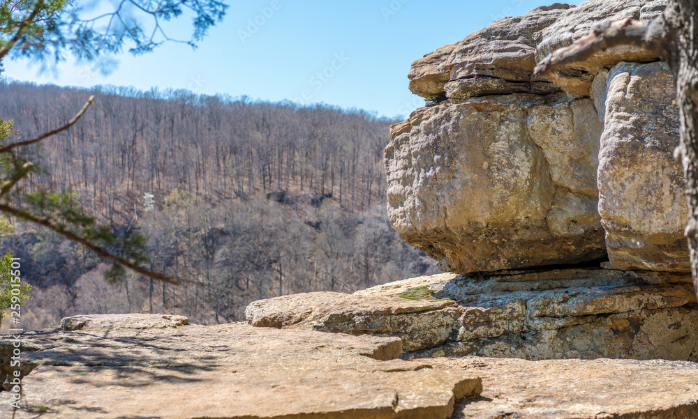 Wall mural rock formation whitaker point trailhead national forest, kings river township, ar - Wall murals
