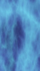 Background of abstract white color smoke isolated on blue color background. The wall of white fog. 3D illustration