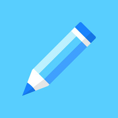 Pencil icon. Flat vector icon