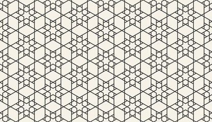 Fototapeta premium Abstract seamless islamic geometric pattern