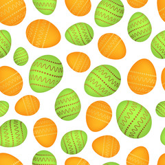 Seamless pattern with colorful Easter eggs