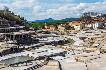 Salinas de Añana. Production of salt in an ancient artisan way in the Basque Country