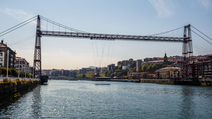 Views of Portugalete from the Puente Colgante or Puente de Bizkaia