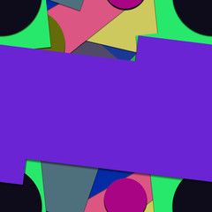 Flat material design - Creative vector trend seamless