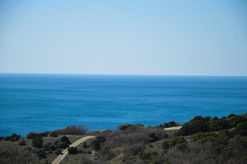 Fototapeta na wymiar sea and blue sky