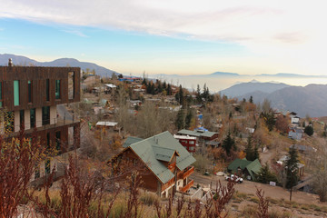 Obraz premium village in mountains