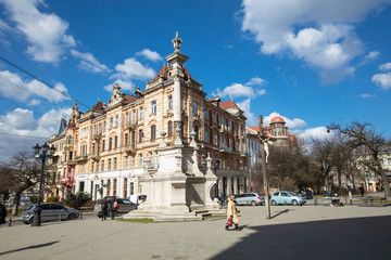 Obraz premium Jesus Christ crucified near Bernardine church in Lviv, Ukraine