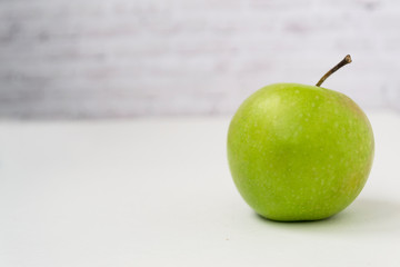 Green apple isolated on white background