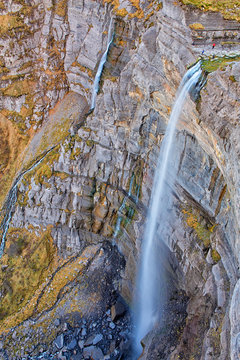 Nervion River rushing over Alava before moving to neighboring Bizkaia. View the Salto del Nervion. Pa&iacute;s Vasco. Alava.