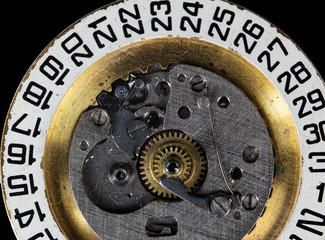 clockwork mechanical watch, high resolution and detail