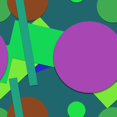 Flat material design - Creative vector trend seamless