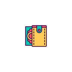 Wallet icon design. Shopping icon vector design