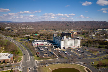 Aerial of Nice Day in Bridgewater New Jersey