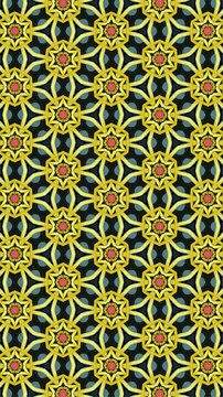 Ornate geometric pattern and abstract multicolored background © ThorstenGriebel