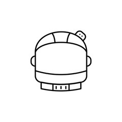 astronaut, helmet, space icon. Simple thin line, outline vector of space, cosmos, universe icons for UI and UX, website or mobile application