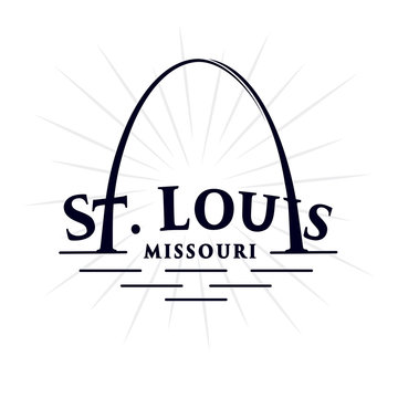 St. Louis. Saint Louis design template. Vector and illustrtion.
