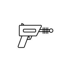 blaster, shotgun, space icon. Simple thin line, outline vector of space, cosmos, universe icons for UI and UX, website or mobile application