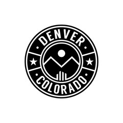 Denver logo. Denver Colorado design template. Vector and illustration.