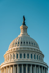 Fototapeta na wymiar The United States Capitol, in Washington, DC