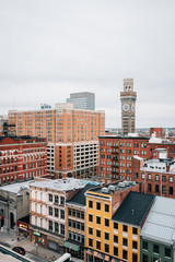 View of the Bromo-Seltzer Tower and downtown Baltimore, Maryland