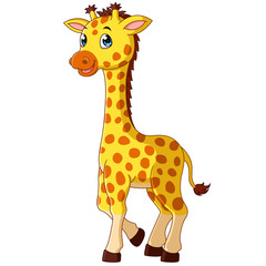 Obraz premium cute cartoon giraffe