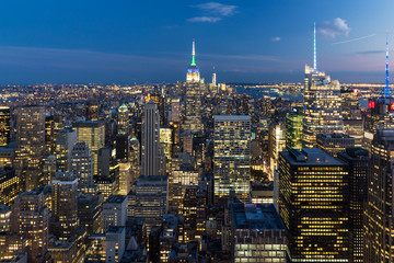 New York Panorama bei Nacht