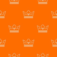 Steel crown pattern vector orange for any web design best